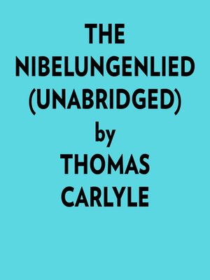 cover image of The Nibelungenlied (Unabridged)